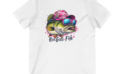 Reel Girls Fish V-Neck Tee