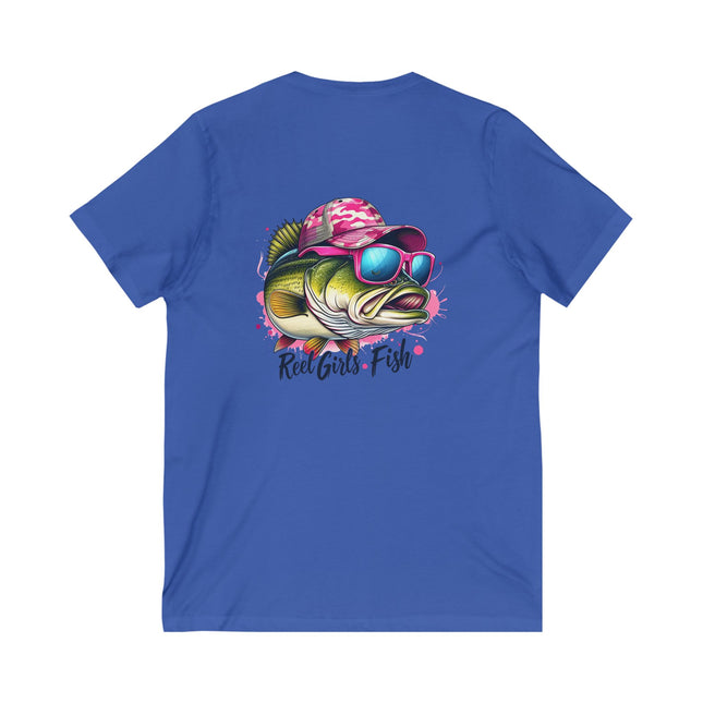 Reel Girls Fish V-Neck Tee