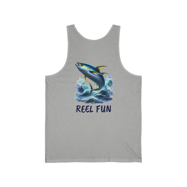 Tuna Fishing Themed Unisex Jersey Tank Top