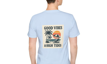 Good Vibes & High Tides T-Shirt | Unisex Soft style Tee