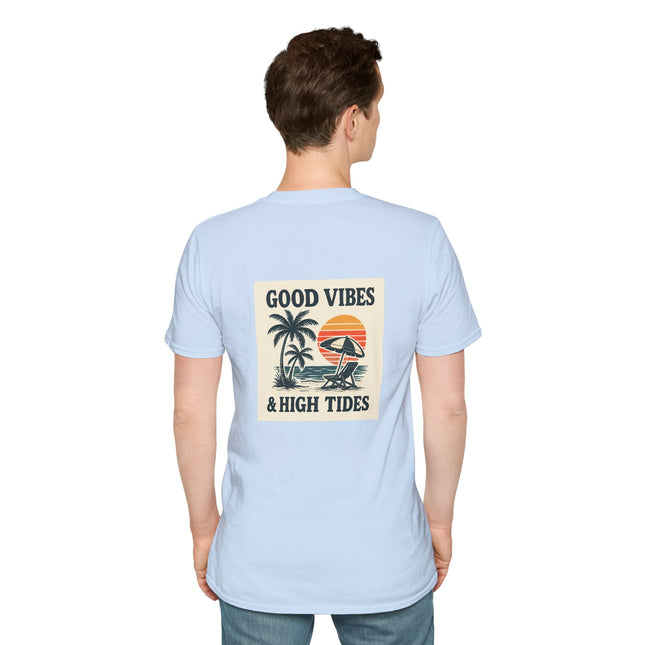 Good Vibes & High Tides T-Shirt | Unisex Soft style Tee