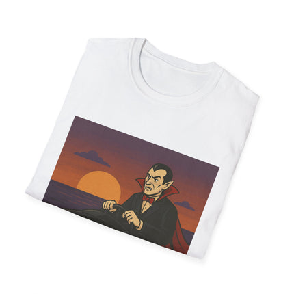 Dracula Boat Halloween Holiday Unisex Graphic Tee