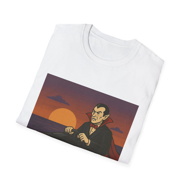 Dracula Boat Halloween Holiday Unisex Graphic Tee