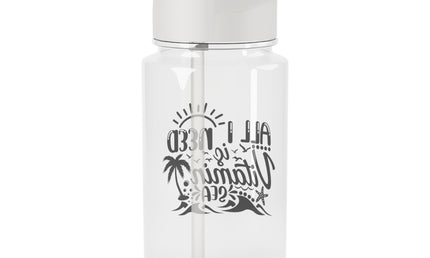 Tritan Water Bottle with 'All I Need is Vitamin Sea' Design,