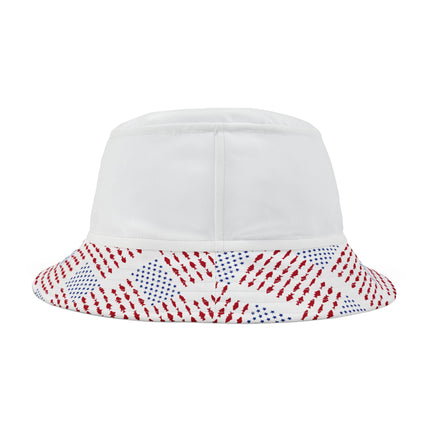 USA Patriotic Fishing Themed Bucket Hat