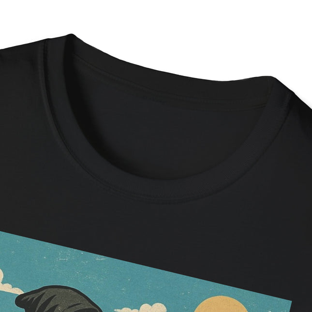 Grim Reaper Fishing Halloween Holiday Unisex Graphic Tee