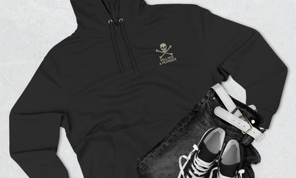 Black Pirate Pillage & Plunder Fleece Hoodie