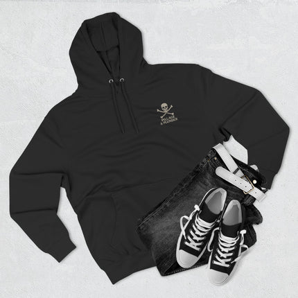 Black Pirate Pillage & Plunder Fleece Hoodie