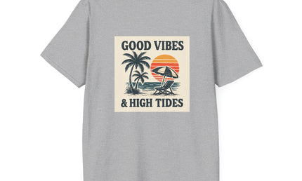 Good Vibes & High Tides T-Shirt | Unisex Soft style Tee