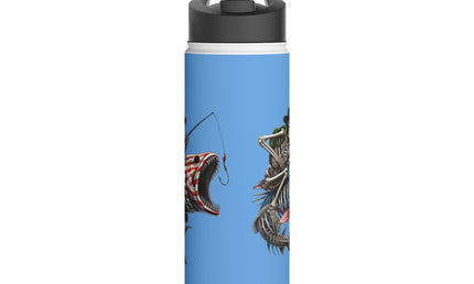 Fishing Enthusiast Stainless Steel Water Bottle - 12, 18, or 32 oz.