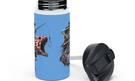 Fishing Enthusiast Stainless Steel Water Bottle - 12, 18, or 32 oz.