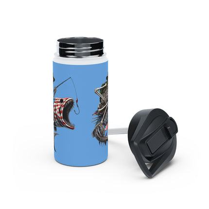Fishing Enthusiast Stainless Steel Water Bottle - 12, 18, or 32 oz.