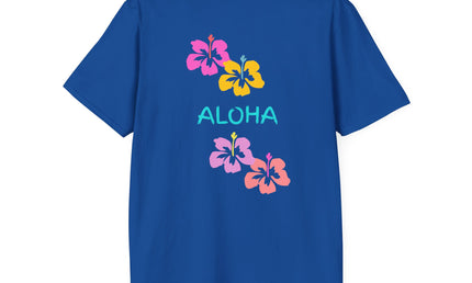 Aloha Hibiscus Tropical Summer Tee