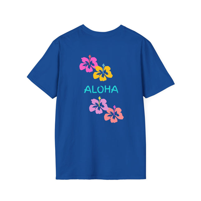 Aloha Hibiscus Tropical Summer Tee