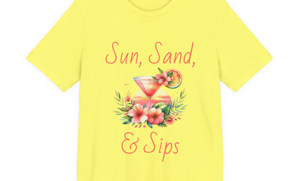 Sun, Sand, & Sips Tropical Tee