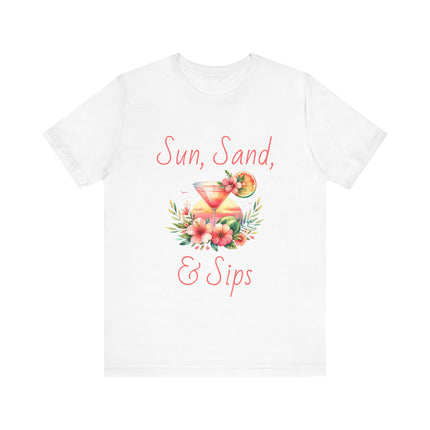 Sun, Sand, & Sips Tropical Tee
