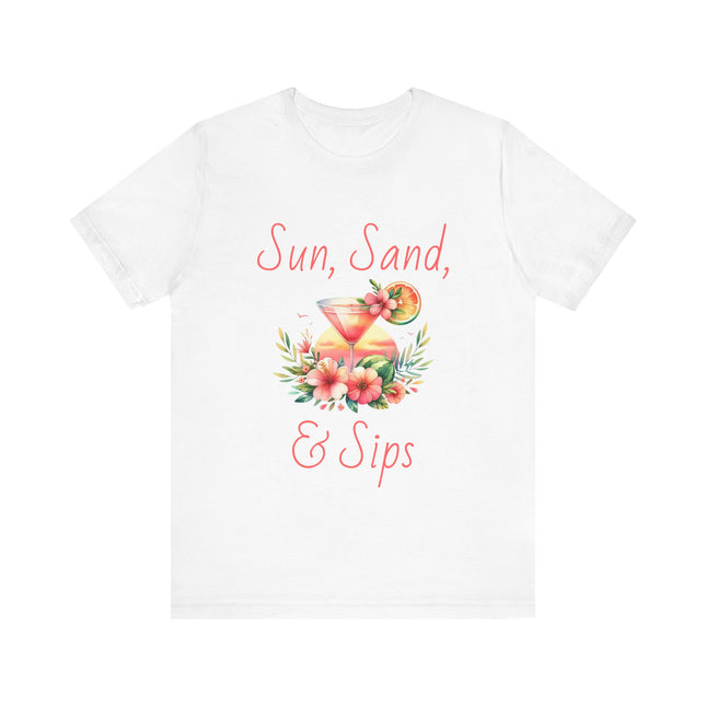 Sun, Sand, & Sips Tropical Tee