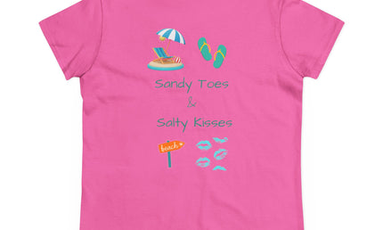 Sandy Toes Salty Kisses Women's Midweight Cotton Tee