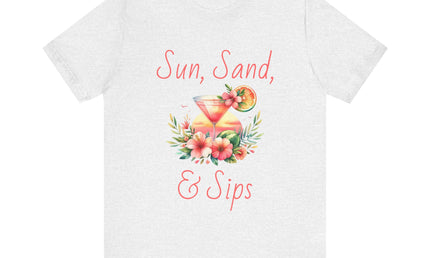 Sun, Sand, & Sips Tropical Tee