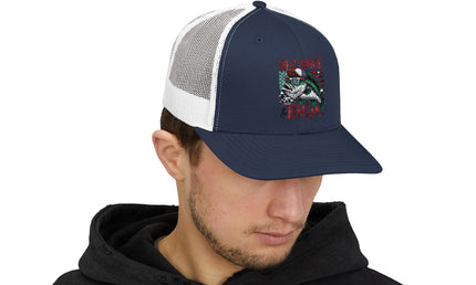 Patriotic Fishing Snapback Cap, Outdoor Hat, Red White & Bruh Cap