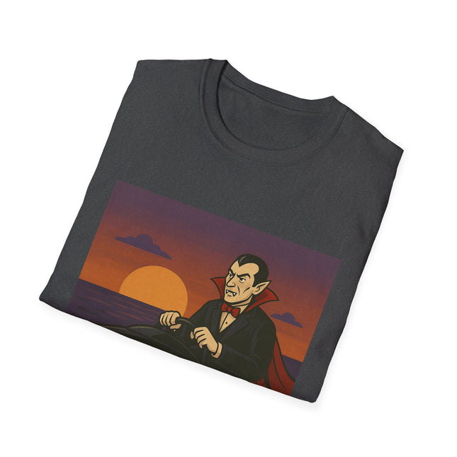 Dracula Boat Halloween Holiday Unisex Graphic Tee