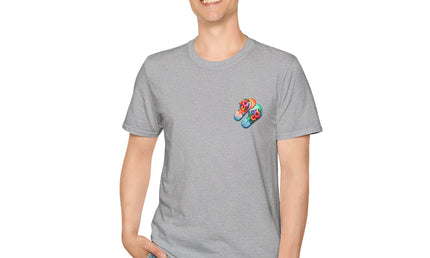 Island Life Unisex T-Shirt | Tropical Flip Flop Graphic Tee