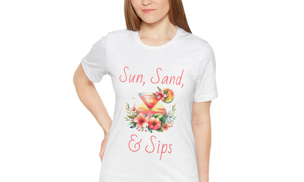 Sun, Sand, & Sips Tropical Tee