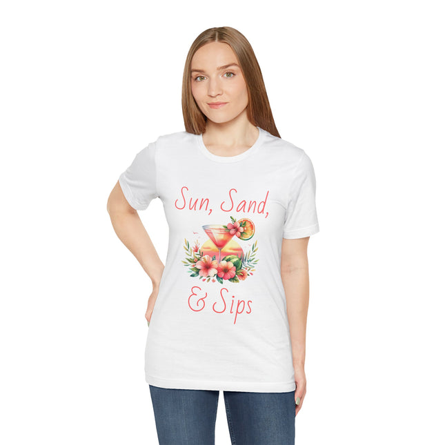 Sun, Sand, & Sips Tropical Tee