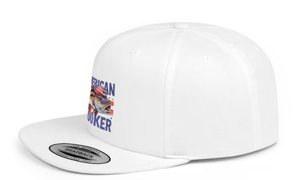 American Hooker Fishing Flat Bill Snapback Hat
