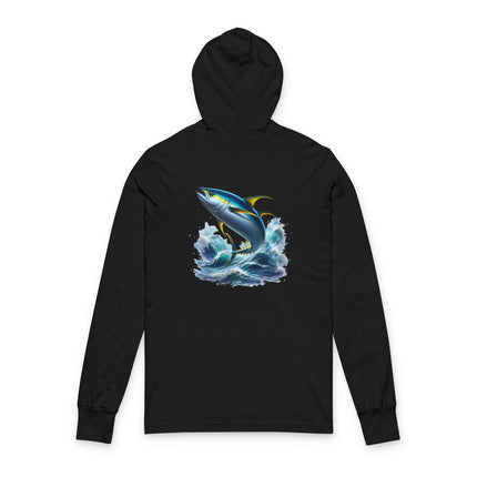 Tuna Inspired Unisex Hooded Long Sleeve Tee