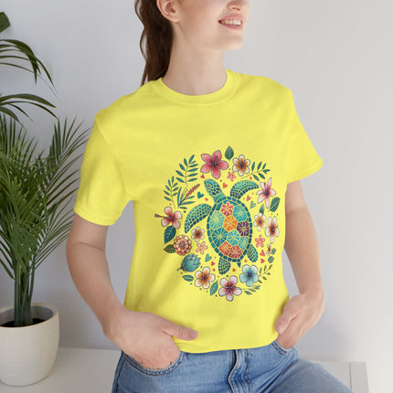 Flowery Turtle Graphic Tee