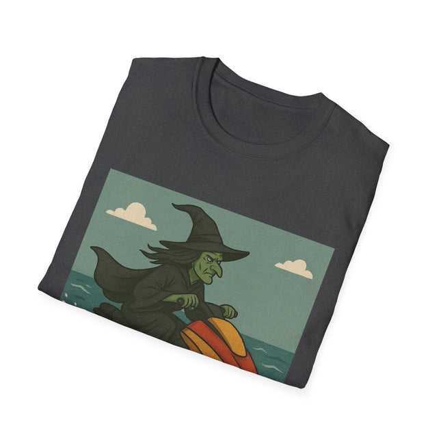 Witch Jet Ski Halloween Holiday Unisex Graphic Tee