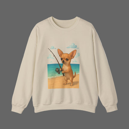 Chihuahua fishing Sweatshirt