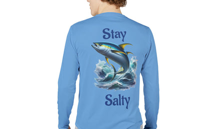 Stay Salty Tuna Graphic Performance Long Sleeve Fishing Shirt SPF50