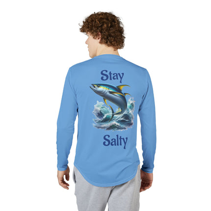 Stay Salty Tuna Graphic Performance Long Sleeve Fishing Shirt SPF50