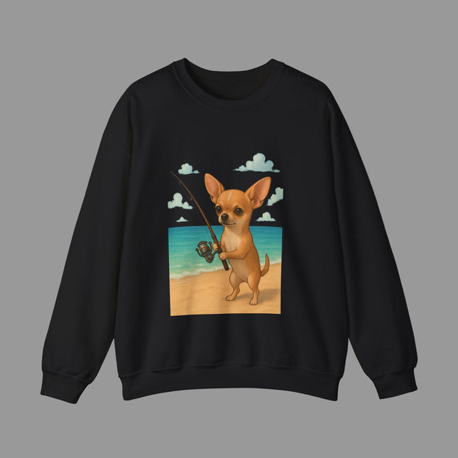 Chihuahua fishing Sweatshirt