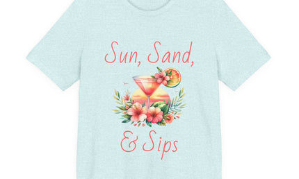 Sun, Sand, & Sips Tropical Tee