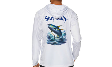 Tuna Stay Salty Graphic Performance Hoodie Shirt UPF+50