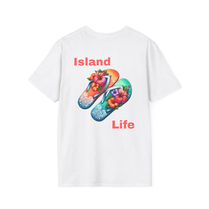Island Life Flip Flop T-Shirt, Summer Vibes Tee