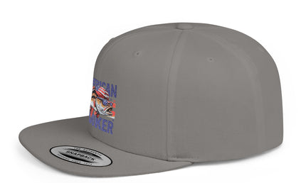 American Hooker Fishing Flat Bill Snapback Hat