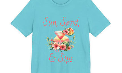 Sun, Sand, & Sips Tropical Tee