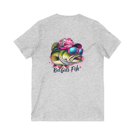 Reel Girls Fish V-Neck Tee