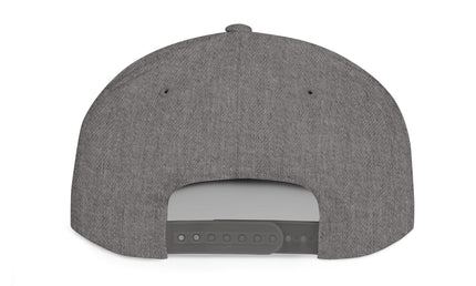 Patriotic Flat Bill Snapback Hat with Flag Design