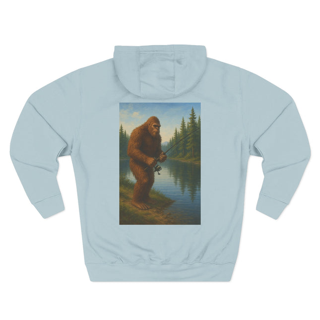 Bigfoot Lake Fishing Fleece Hoodie