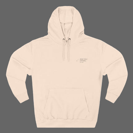 Hooked for Life Fishing Fleece Hoodie