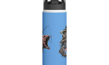 Fishing Enthusiast Stainless Steel Water Bottle - 12, 18, or 32 oz.