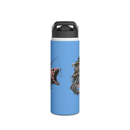 Fishing Enthusiast Stainless Steel Water Bottle - 12, 18, or 32 oz.