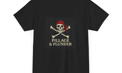 Pirate Themed Unisex Tee: Pillage & Plunder