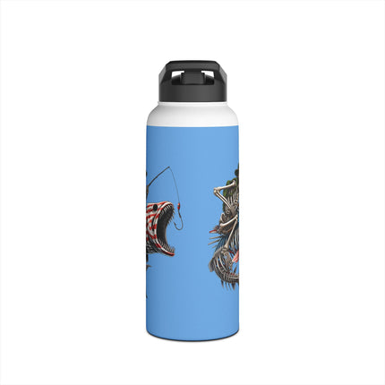 Fishing Enthusiast Stainless Steel Water Bottle - 12, 18, or 32 oz.