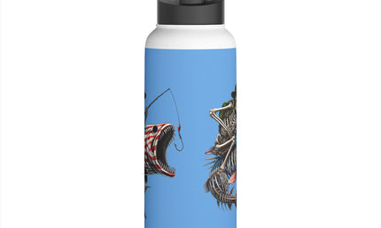 Fishing Enthusiast Stainless Steel Water Bottle - 12, 18, or 32 oz.